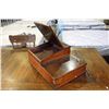 Image 2 : ANTIQUE MAHOGANY CASH DRAWER AND REGISTER STAND