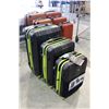Image 2 : 3 PIECE LUGGAGE SET BLACK AND GREEN