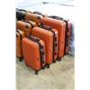 Image 2 : 3 PIECE LUGGAGE SET RED