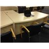Image 3 : MAPLE BOW FRONT L-SHAPE EXECUTIVE DESK