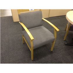 GREY MAPLE FRAME CLIENT CHAIR