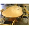 Image 2 : MAPLE 8' RACETRACK BOARDROOM TABLE