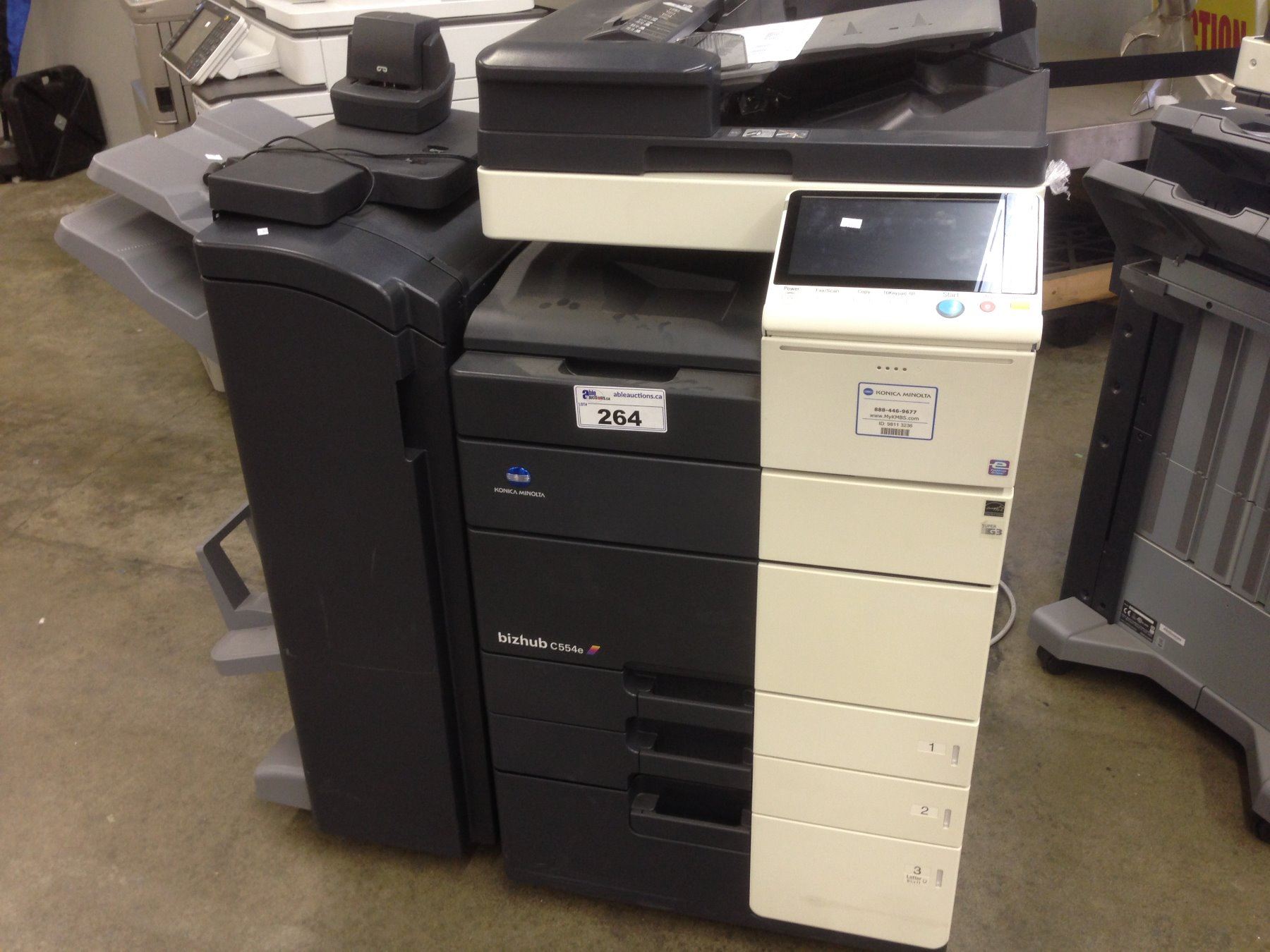 KONICA MINOLTA BIZHUB C554E DIGITAL MULTIFUNCTION COPIER - Able Auctions