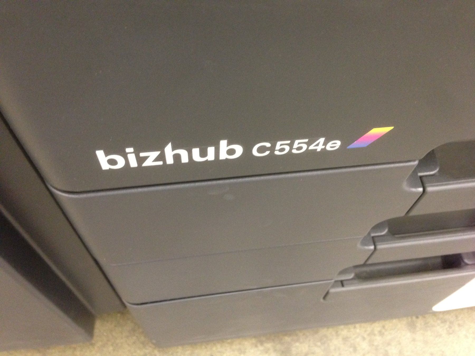 KONICA MINOLTA BIZHUB C554E DIGITAL MULTIFUNCTION COPIER - Able Auctions