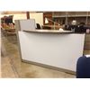 Image 2 : STEELCASE GREY L-SHAPE RECEPTION UNIT WITH MISC. DESKS AND WORK SURFACES