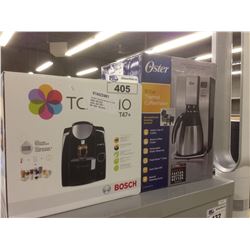 TASSIMO T47+ AND OSTER 10 CUP DIGITAL COFFEE MAKER