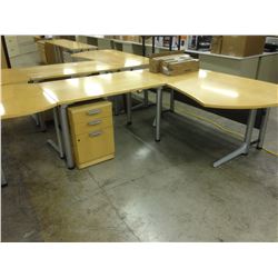 MAPLE L-SHAPE CUSTOM ENGINEERING DESK