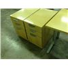 Image 2 : TWO 48'' X 24'' MAPLE UTILITY TABLES AND TWO MATCHING PEDESTALS