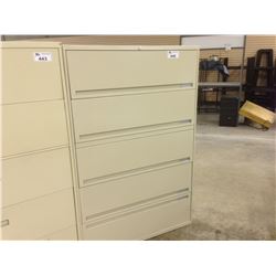 5 DRAWER LATERAL FILE CABINET