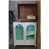 Image 1 : CHINA CABINET, MAPLE BOOKCASE, AND CHILDS BLOCKS