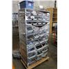 Image 2 : ROLLING SHELF CART FULL OF MISC. HARDWARE AND TOOLS