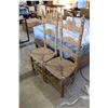 Image 2 : PAIR LADDER BACK CHAIRS