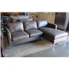 Image 2 : BONDED LEATHER SECTIONAL SOFA