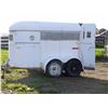 Image 1 : WHITE OLDER 2 HORSE TRAILER