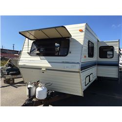 1994 DUTCHMAN 36' TRAVEL TRAILER, WHITE, VIN# 47CT20T28R5046386, A/C, HEATED FLOORS,
