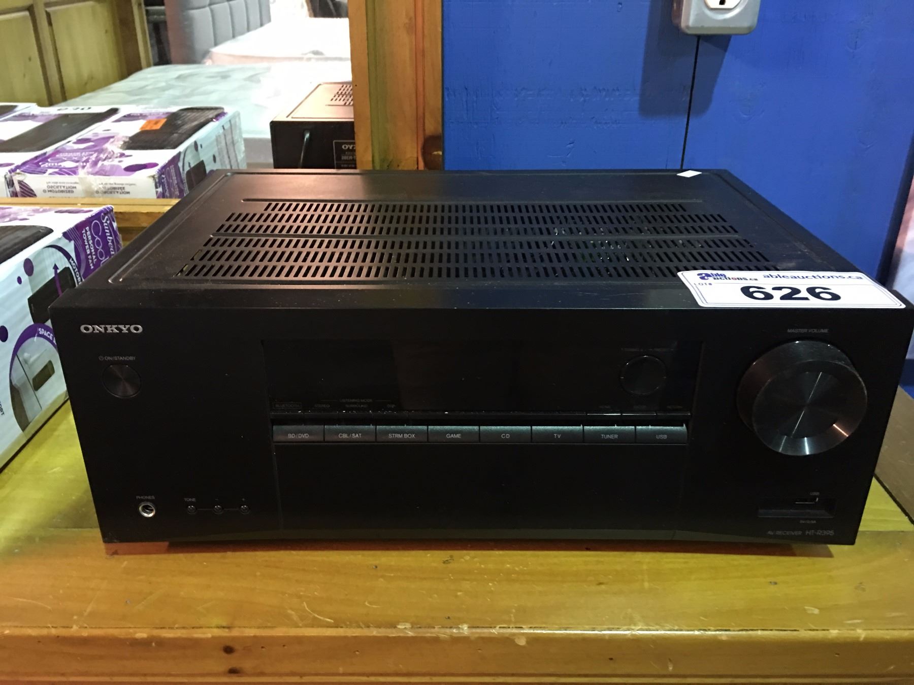 ONKYO HT-R395 AV RECEIVER ( NO REMOTE) - Able Auctions
