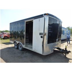 2015 SWS CARGOMATE 16' ENCLOSED TRAILER & CONTENTS