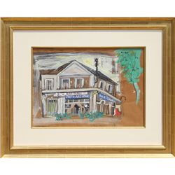Ludwig Bemelmans, The House of Van Gogh, Gouache Painting