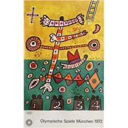 Alan Davie, Olympische Spiele Muenchen, Poster