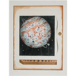 Tighe O'Donoghue, Vulcanus from the Celestial Meridian Suite, Aquatint Etching
