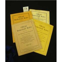 Lot of 4 - 1930's BASKETBALL Rule Books