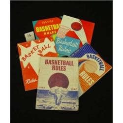 Lot of 5 - Vint BASKETBALL Rule Books