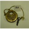 Image 1 : Antique CHAMPION 6-Lever Lock w/Key