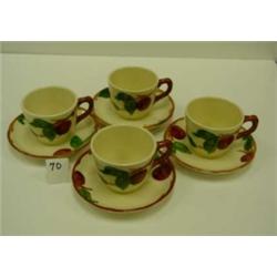 Vintage Franciscan APPLE Cups/Saucers