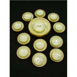 Large Lot of Pearlized & Gold Salt Dips