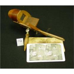 Wood STEREOSCOPE Plus Antique Slides