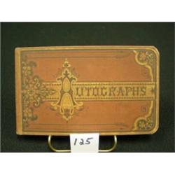 1878 Antique AUTOGRAPH BOOK Fancy Cover