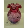 Image 1 : FENTON Mulberry Shell Vase Crimped