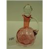 Image 1 : CRANBERRY Thumbprint Cruet w/Stopper