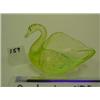 Image 1 : VASELINE Glass Swan Dish w/Opalescence