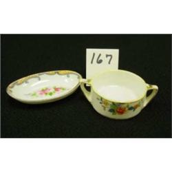 Two H.P. NIPPON Porcelain Salt Dips