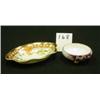 Image 1 : Two H.P. Salt Dips - LIMOGES/PRUSSIA