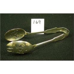 REED & BARTON Sterling Silver Ice Tongs