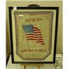 Image 1 : Framed PATRIOTIC Needlework Banner