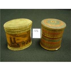 Lot of 2 Vintage European Mini Boxes 