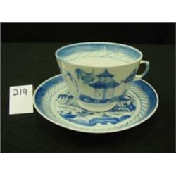 Chinese Export CANTON Tea Cup & Saucer