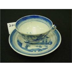 Chinese Export CANTON Tea Cup & Saucer