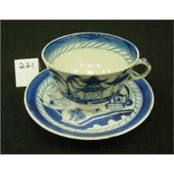 Chinese Export CANTON Tea Cup & Saucer