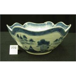 Chinese Export CANTON Curved Edge Bowl