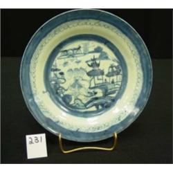 1820's Chinese Export CANTON Deep Plate