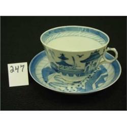 Chinese Export CANTON Tea Cup & Saucer