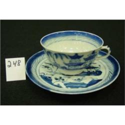 Chinese Export CANTON Tea Cup & Saucer