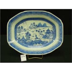 Chinese Export CANTON Octagonal Platter