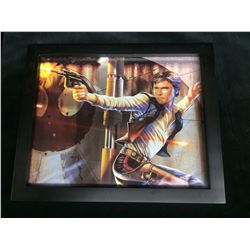 FRAMED STAR WARS LITHOGRAPH (HAN SOLO)