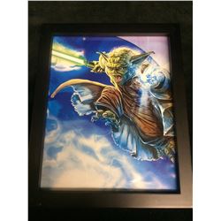 FRAMED STAR WARS LITHOGRAPH (YODA)