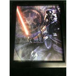 FRAMED STAR WARS LITHOGRAPH (DARTH VADER)